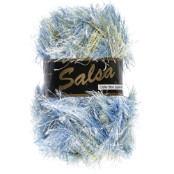 Salsa licht blauw - geel