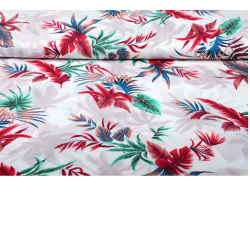 Tropiche print met off...