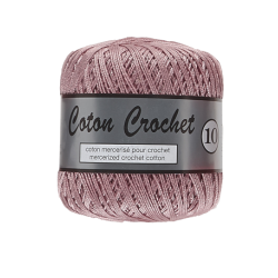 Coton crochet 10  oud roze