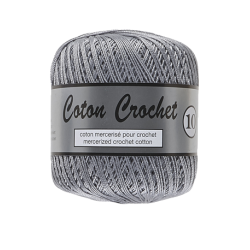 Coton crochet 10  grijs