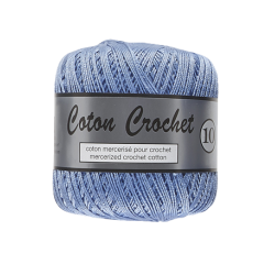 Coton crochet 10  licht blauw