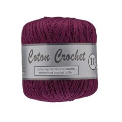 Coton crochet 10  paars-...