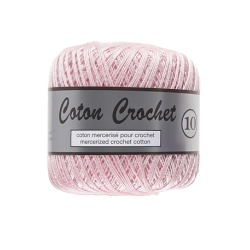 Coton crochet 10  licht roze