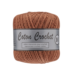 Coton crochet 10  licht bruin