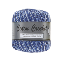 Coton crochet 10  blauw...