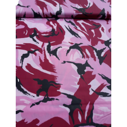 Bordeaux roze camouflage