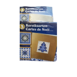 Kerst kaarten borduren set...